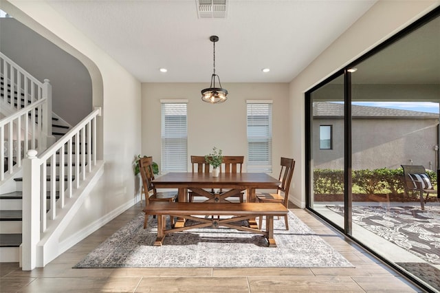 dining room featuring wood-type flooring