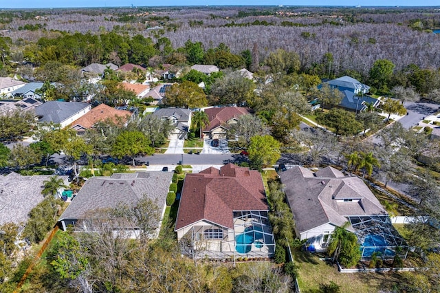 bird's eye view featuring a residential view