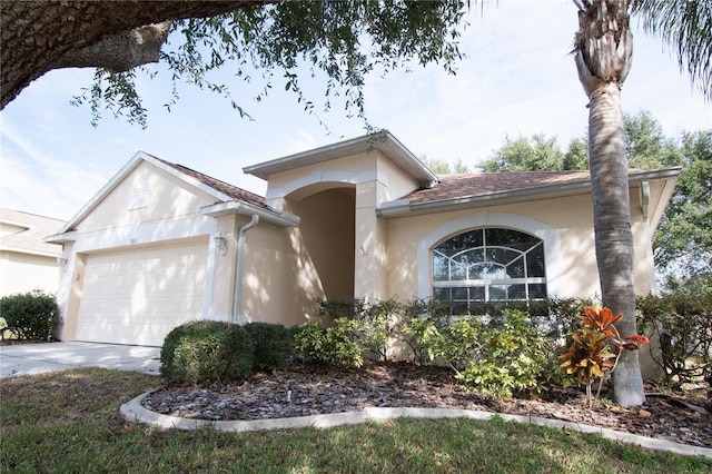 view of front of home featuring a garage