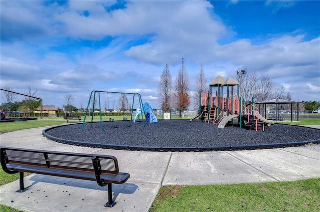 view of jungle gym