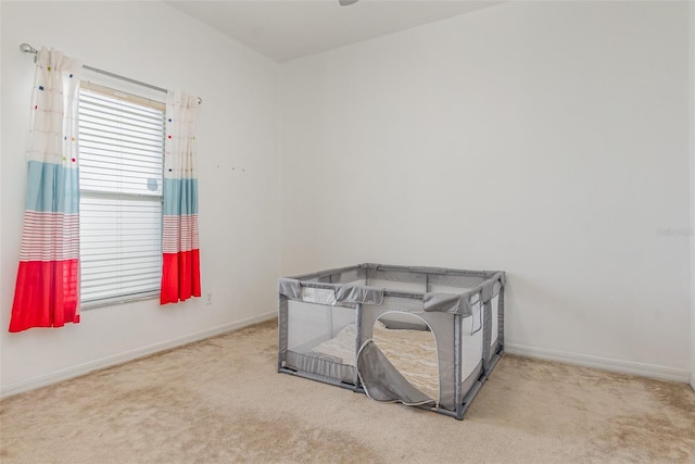 bedroom with carpet floors