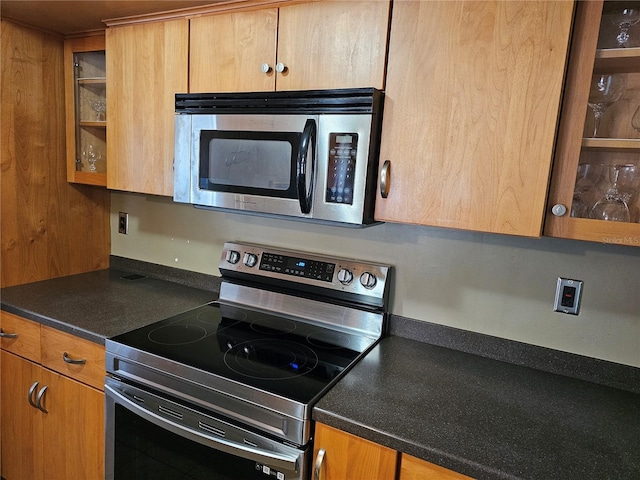 kitchen featuring appliances with stainless steel finishes