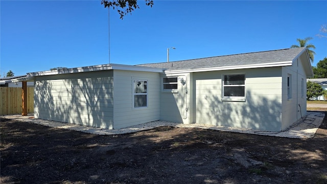 view of back of property