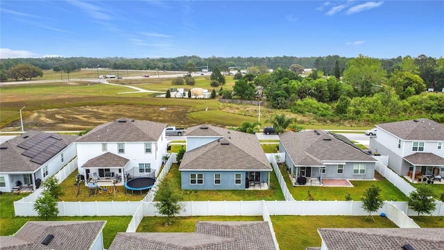 bird's eye view featuring a residential view