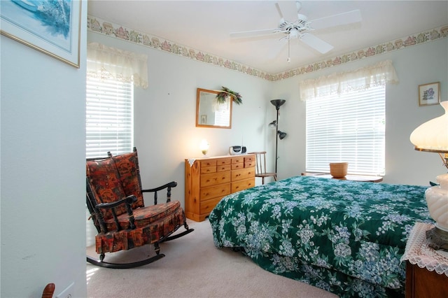 bedroom with carpet flooring