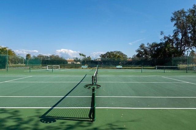 view of tennis court