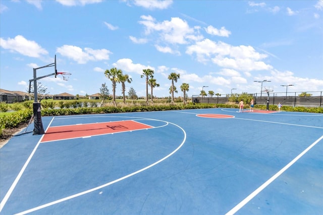 view of sport court