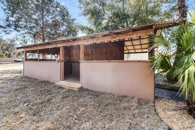 view of outbuilding