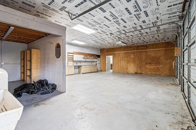 interior space featuring concrete flooring