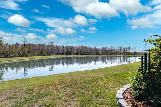 view of water feature