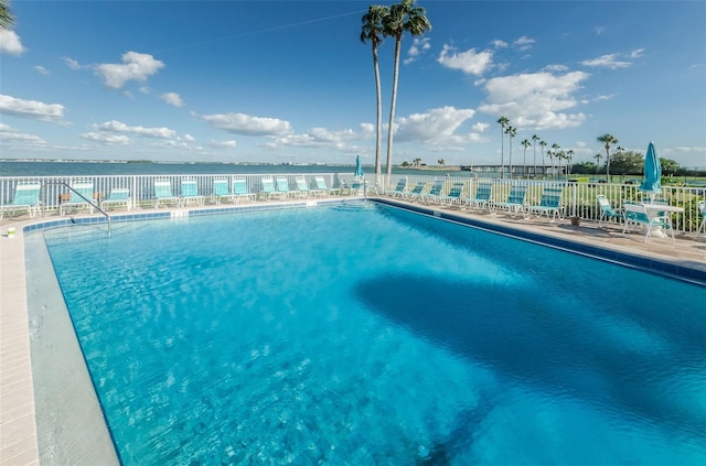 view of pool with a patio