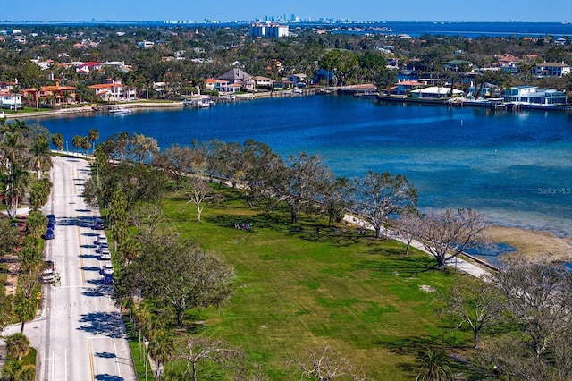 1200 N Shore Dr NE Unit 204, Saint Petersburg, FL 33701 - birds eye view of property featuring a water view