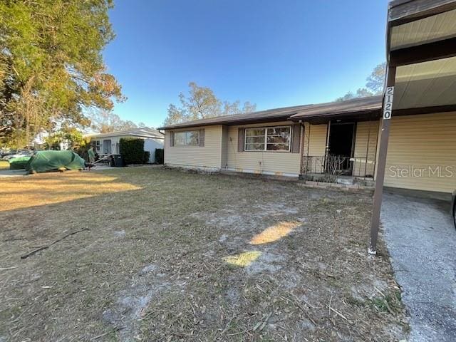 view of ranch-style house