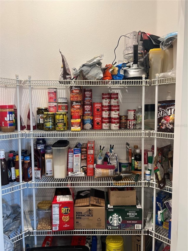 view of pantry