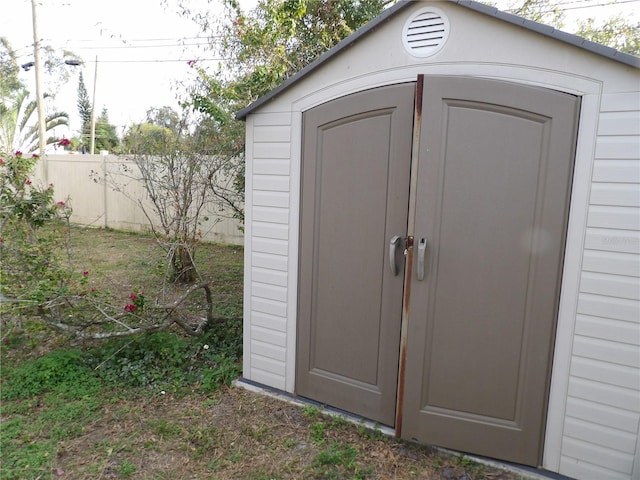 view of outdoor structure