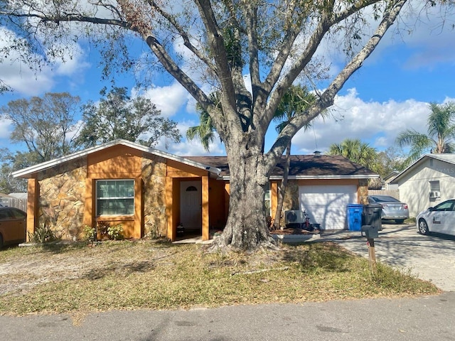 ranch-style house with a garage