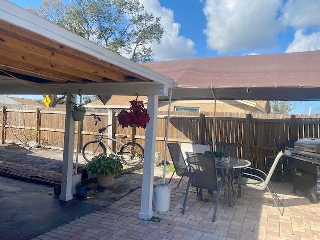 view of patio / terrace with grilling area