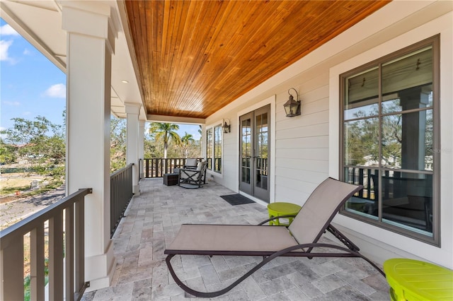 view of patio / terrace with french doors