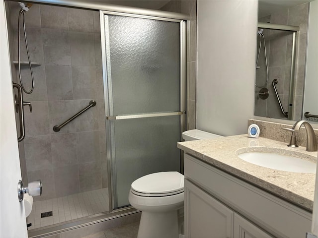 11200 102nd Ave Unit 125, Seminole, FL 33778 - full bathroom featuring vanity, toilet, and a stall shower
