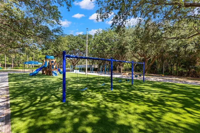 view of jungle gym