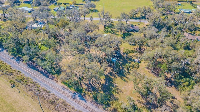 aerial view with a rural view