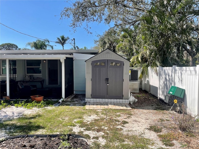 view of outbuilding