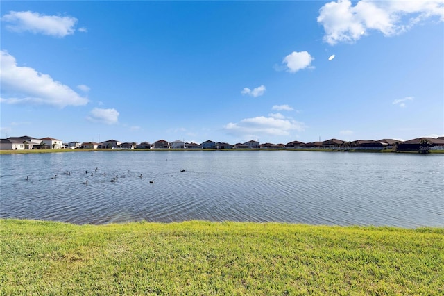 property view of water featuring a residential view