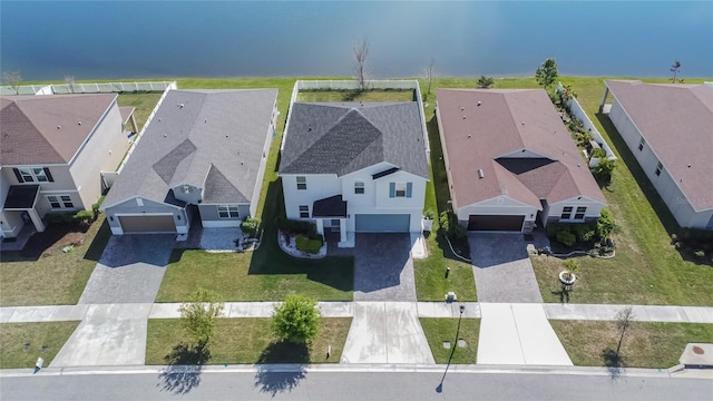 drone / aerial view featuring a residential view