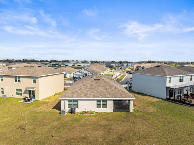 bird's eye view featuring a residential view