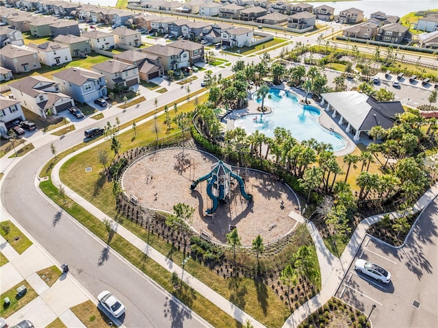 bird's eye view featuring a residential view