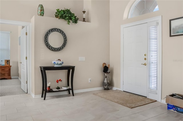 view of entrance foyer