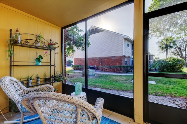 sunroom / solarium featuring plenty of natural light