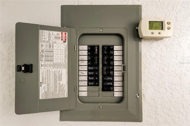 utility room featuring electric panel