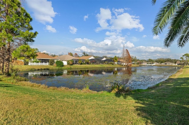 view of water feature