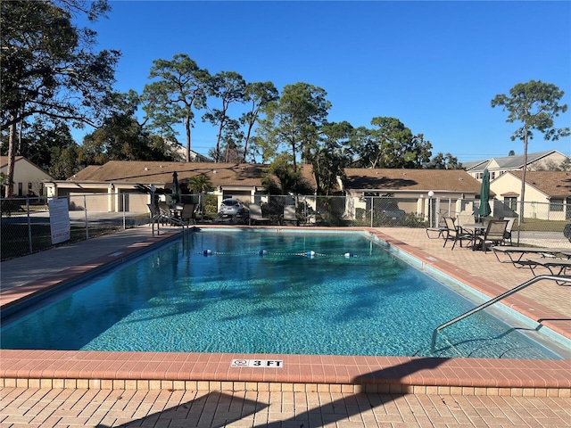 view of pool with a patio area