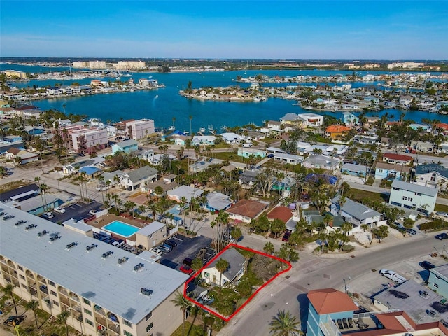 40 140th Ave E, Madeira Beach, FL 33708 - drone / aerial view featuring a water view