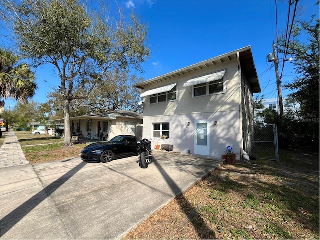 view of rear view of property