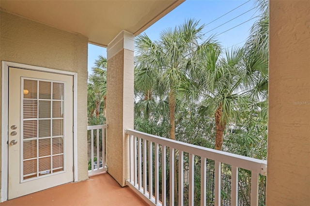 view of balcony