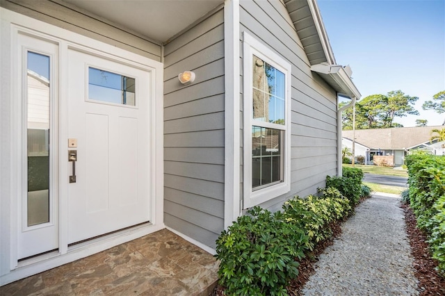 view of property entrance