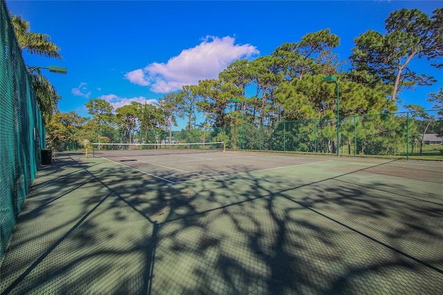 view of tennis court