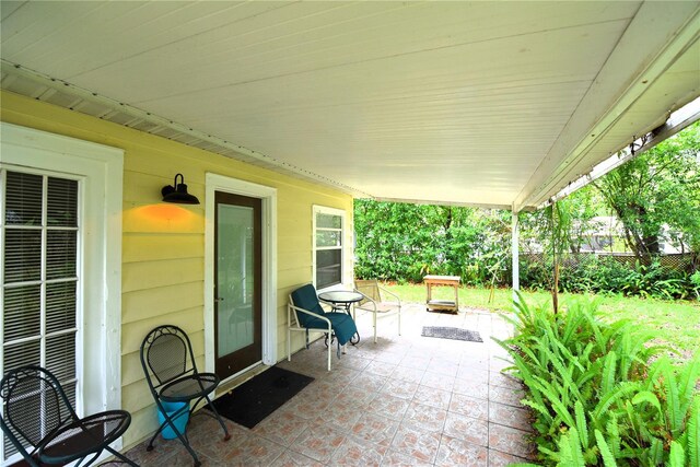 1372 Palmetto St, Clearwater, FL 33755 - view of patio featuring fence