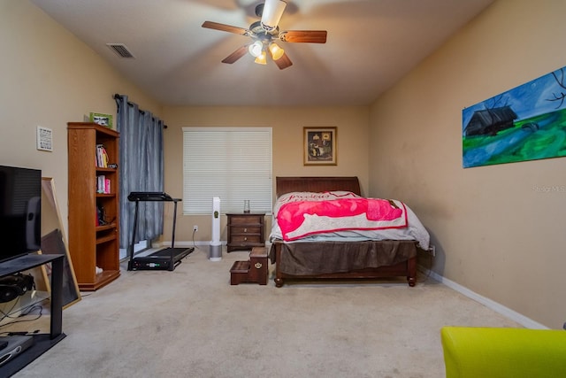 10534 Bermuda Isle Dr, Tampa, FL 33647 - carpeted bedroom with ceiling fan