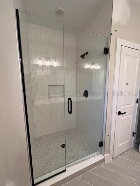 bathroom with walk in shower