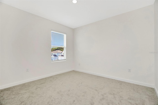 view of carpeted empty room