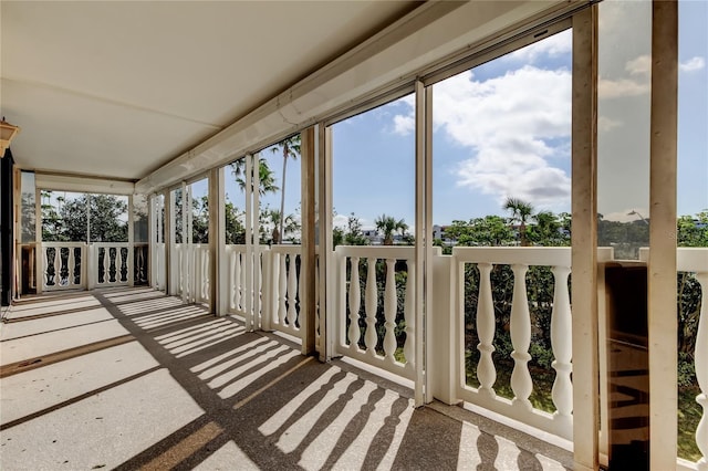 view of sunroom