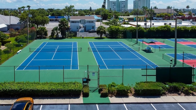 view of tennis court