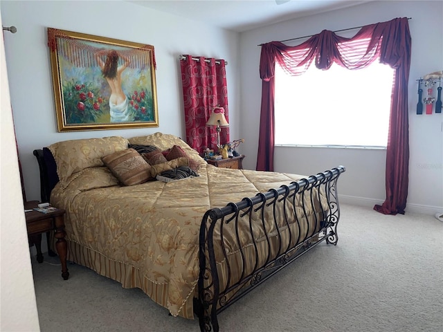 bedroom with carpet floors