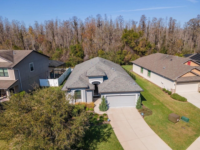 birds eye view of property