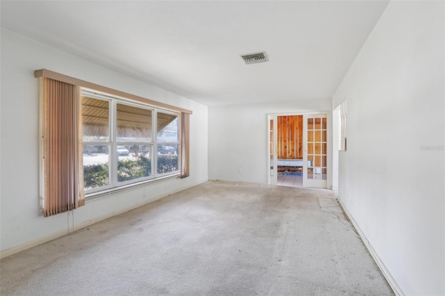 view of carpeted empty room