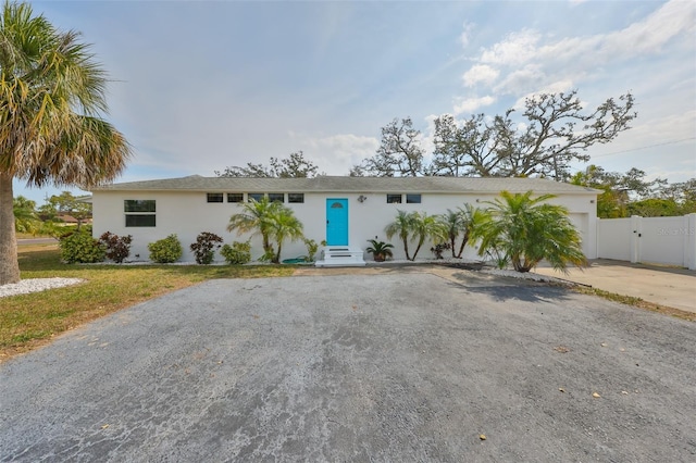 view of ranch-style home